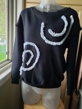 Stella McCartney Black Sweatshirt with Green Logo Dot